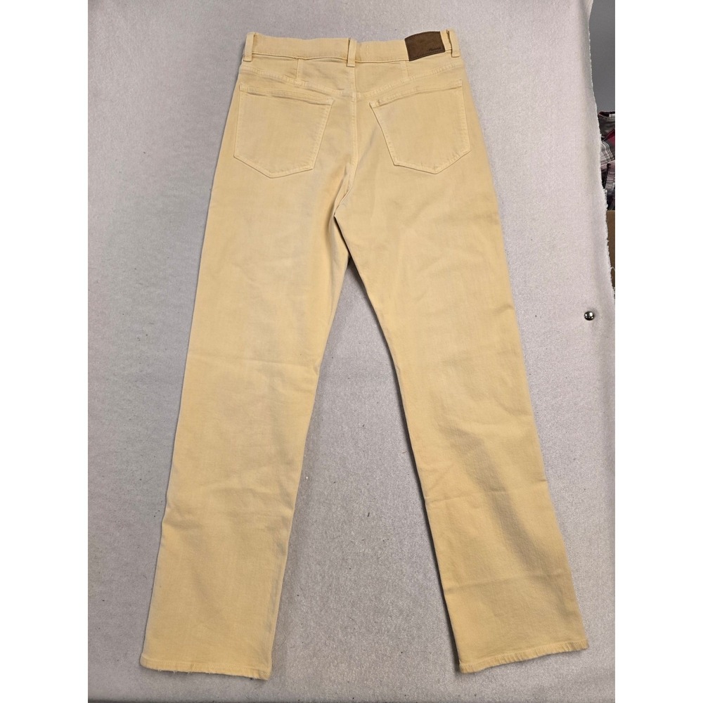 Madewell 90s Straight Leg Jeans Yellow High Rise Magic Pockets Size 28 new - Picture 6 of 8